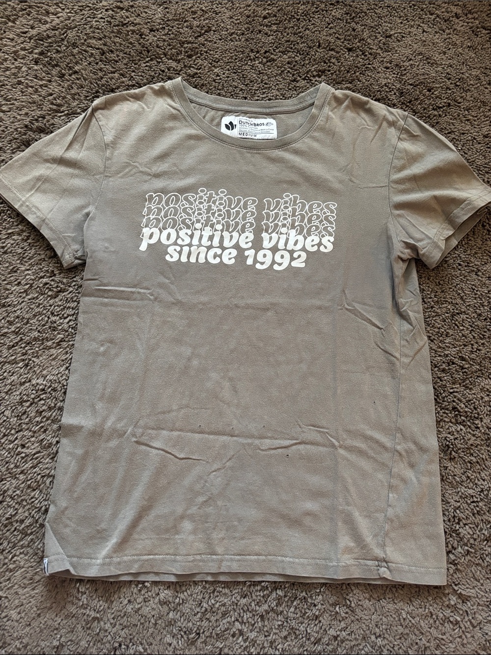 Dutch bros Positive Vibes Graphic Tee